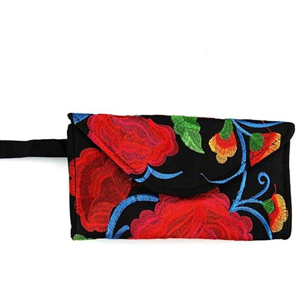 Mexican Clutch purse handbag colorfull mexican clutch 9 x 5 inches - Picture 5 of 6